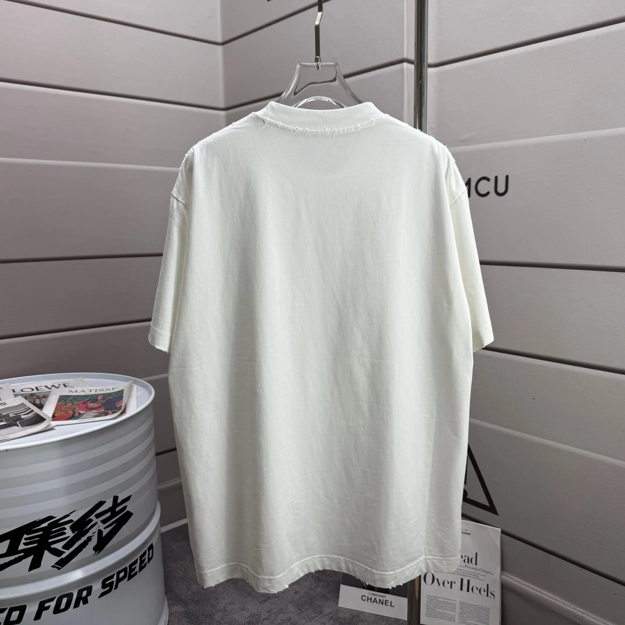 P160 Ston* islan* 石*岛 2025 autumn and winter new style, washed and worn 320g round neck short-sleeved tee, loose version for men and women, color: washed black, washed white, washed gray, washed brown gray Size: S M L XL XXL Size: S (90-130 catties) M (120-150 catties) L (140-165 catties) (160-180 catties) XXL (180-210 catties)